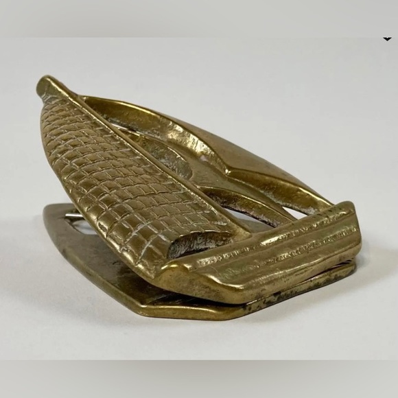Brass Sailboat Letter or Receipt Clip, Late 20th Century - Picture 5 of 7
